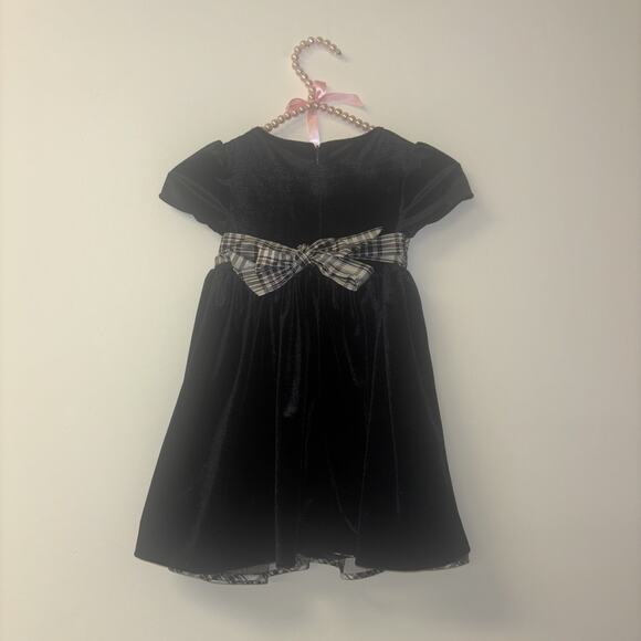 Black Fairy Pageant Dress Girl Sz 3 Sequin Back Zip Velvet Layered Tulle Lined - Picture 7 of 7